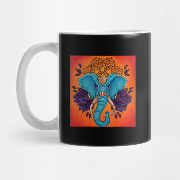 Haathi Mandala Elephant by Wild Skullflower